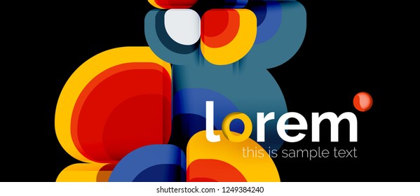 Geometric modern abstract background, vector illustration