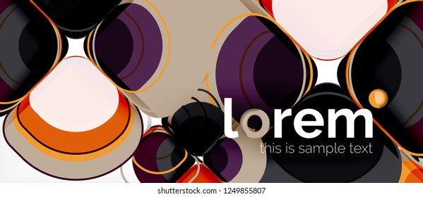 Geometric modern abstract background, vector illustration