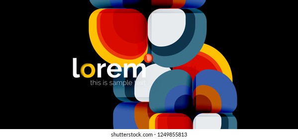 Geometric modern abstract background, vector illustration