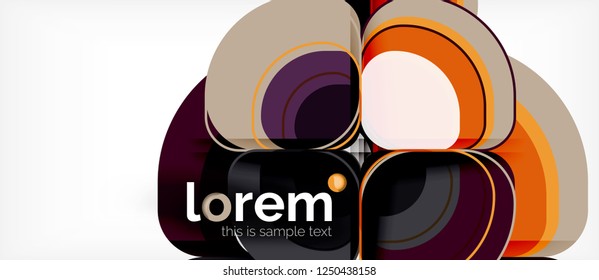 Geometric modern abstract background, vector illustration