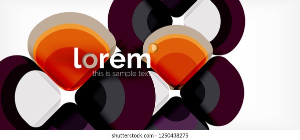 Fundo abstrato moderno geométrico, ilustração vetorial