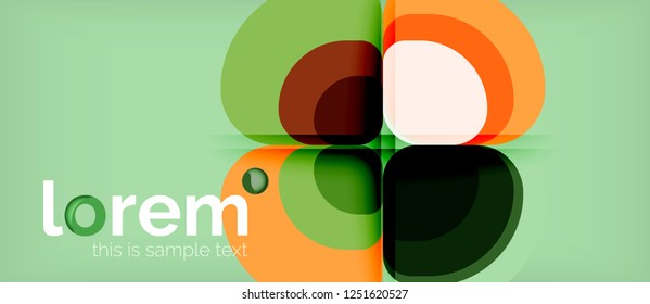 Geometric modern abstract background, vector illustration