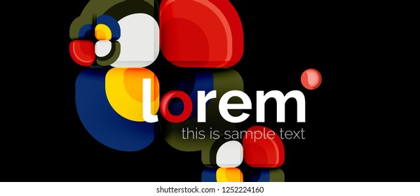 Geometric modern abstract background, vector illustration
