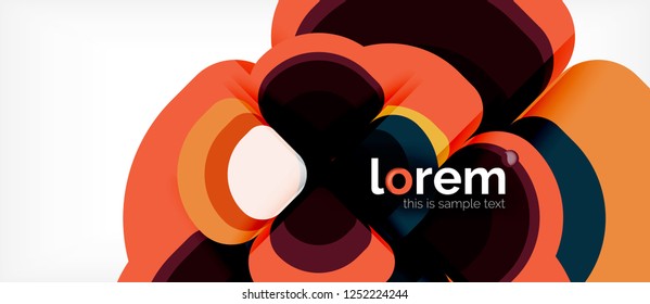 Geometric modern abstract background, vector illustration