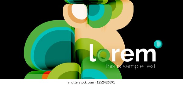 Geometric modern abstract background, vector illustration