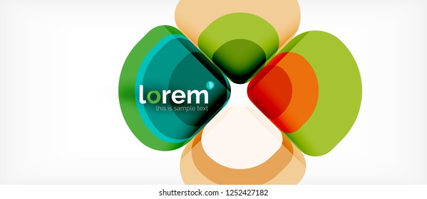 Geometric modern abstract background, vector illustration