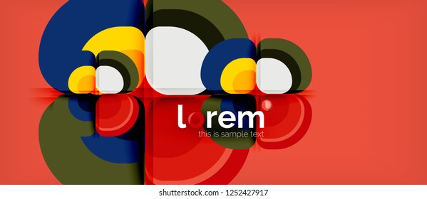 Geometric modern abstract background, vector illustration