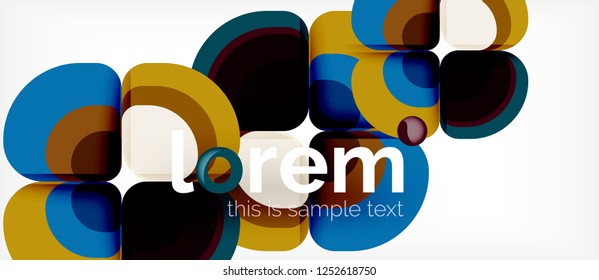 Geometric modern abstract background, vector illustration
