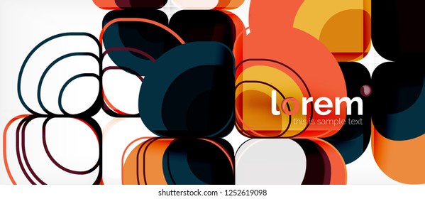 Geometric modern abstract background, vector illustration
