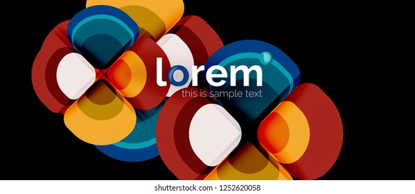 Geometric modern abstract background, vector illustration