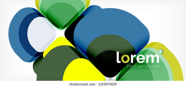 Geometric modern abstract background, vector illustration