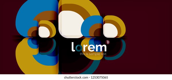 Geometrischer, moderner abstrakter Hintergrund, Vektorgrafik