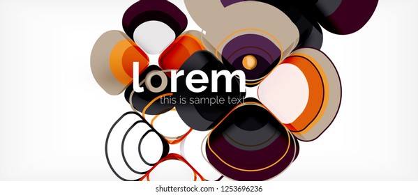 Geometric modern abstract background, vector illustration