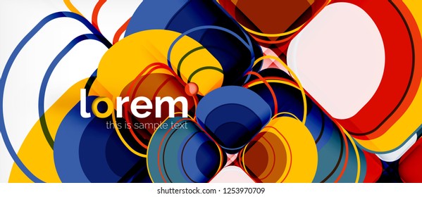 Geometric modern abstract background, vector illustration