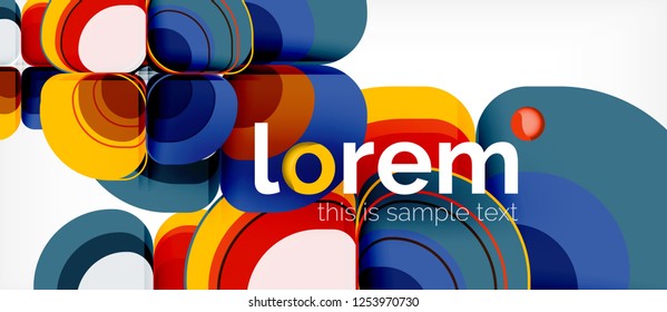 Geometric modern abstract background, vector illustration