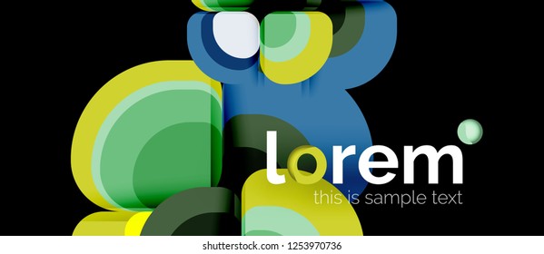 Geometric modern abstract background, vector illustration