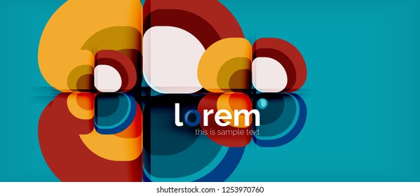 Geometric modern abstract background, vector illustration