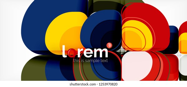 Geometric modern abstract background, vector illustration