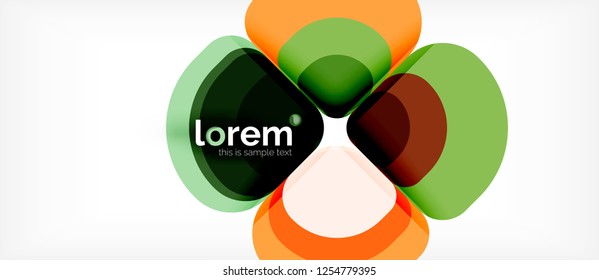 Geometric modern abstract background, vector illustration