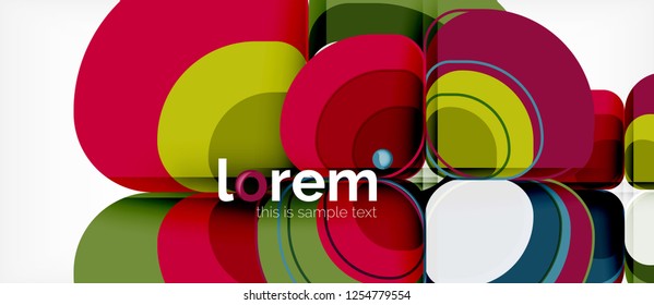 Geometric modern abstract background, vector illustration