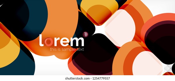 Geometric modern abstract background, vector illustration