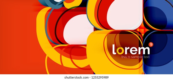 Geometric modern abstract background, vector illustration