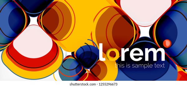 Geometric modern abstract background, vector illustration