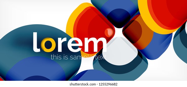 Geometric modern abstract background, vector illustration