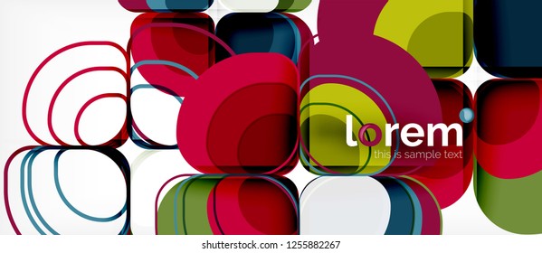 Fondo abstracto geométrico moderno, ilustración vectorial