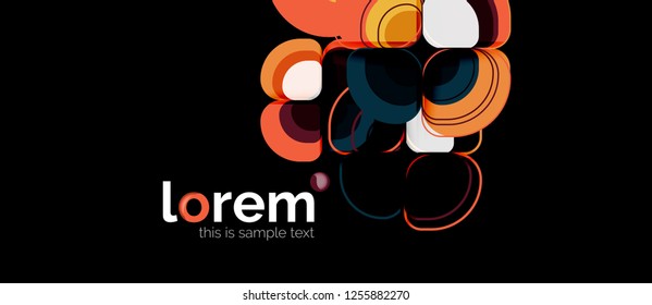 Geometric modern abstract background, vector illustration