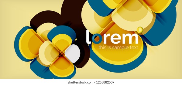 Fondo abstracto geométrico moderno, ilustración vectorial