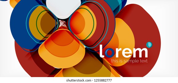 Geometric modern abstract background, vector illustration