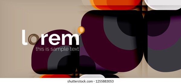 Fondo abstracto geométrico moderno, ilustración vectorial