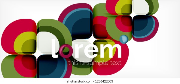 Geometrischer, moderner abstrakter Hintergrund, Vektorgrafik