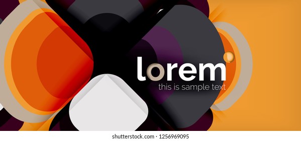 Geometric modern abstract background, vector illustration
