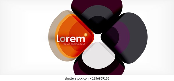 Fondo abstracto geométrico moderno, ilustración vectorial