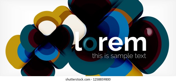 Geometric modern abstract background, vector illustration