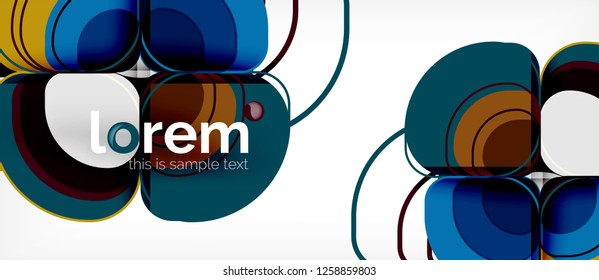 Fondo abstracto geométrico moderno, ilustración vectorial