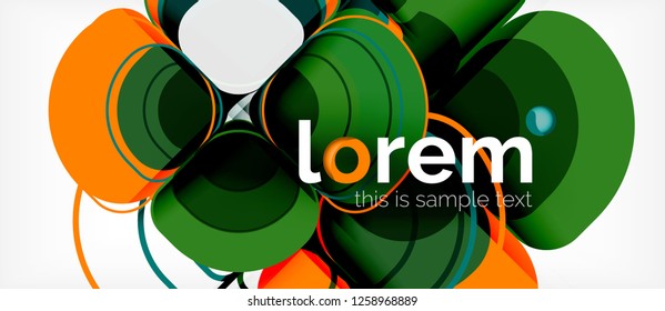 Geometric modern abstract background, vector illustration