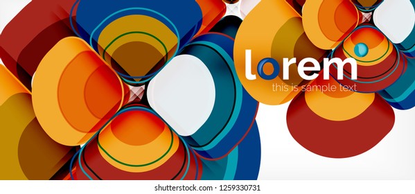 Geometric modern abstract background, vector illustration