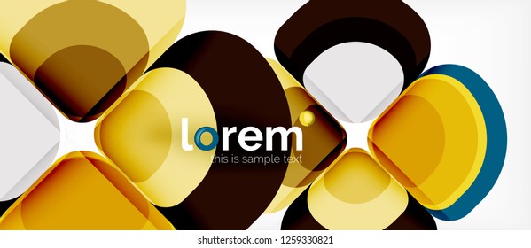 Geometrischer, moderner abstrakter Hintergrund, Vektorgrafik