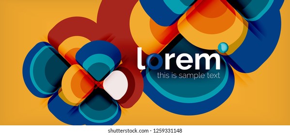 Geometric modern abstract background, vector illustration