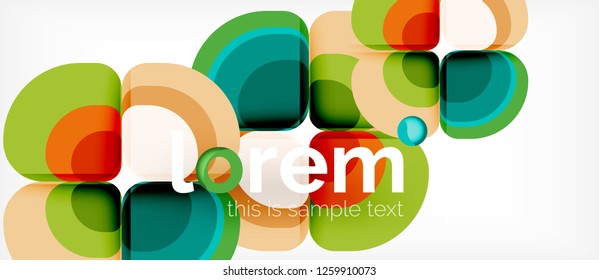Fondo abstracto geométrico moderno, ilustración vectorial