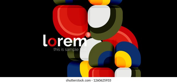 Geometric modern abstract background, vector illustration