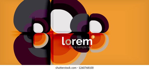 Geometric modern abstract background, vector illustration