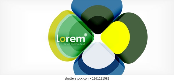 Geometric modern abstract background, vector illustration