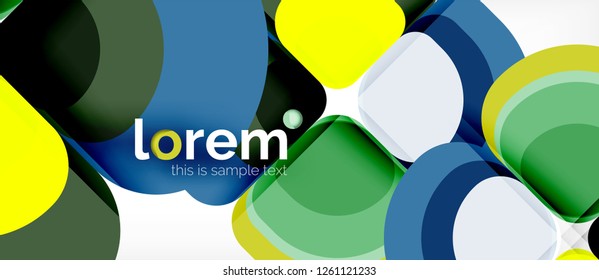 Fondo abstracto geométrico moderno, ilustración vectorial
