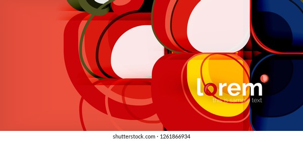 Geometrischer, moderner abstrakter Hintergrund, Vektorgrafik