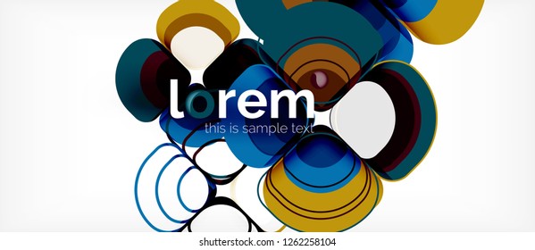 Geometric modern abstract background, vector illustration