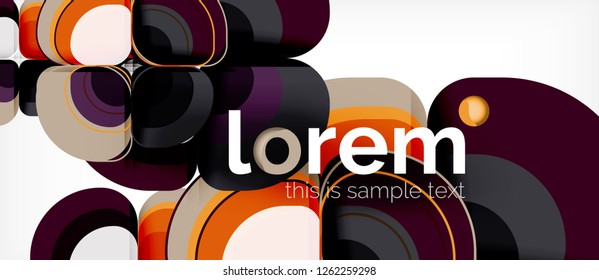 Geometric modern abstract background, vector illustration